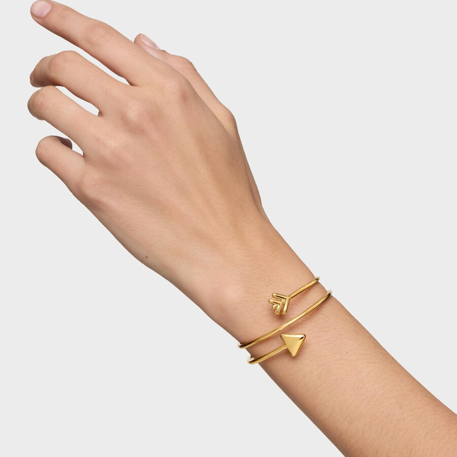 bracciale con placcatura in oro 18kt su argento tous flechazo