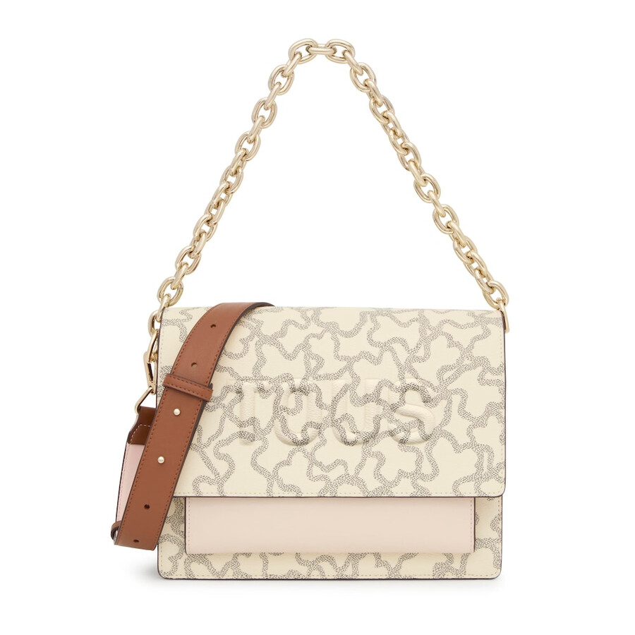 borsa a tracolla audree chain beige media kaos icon