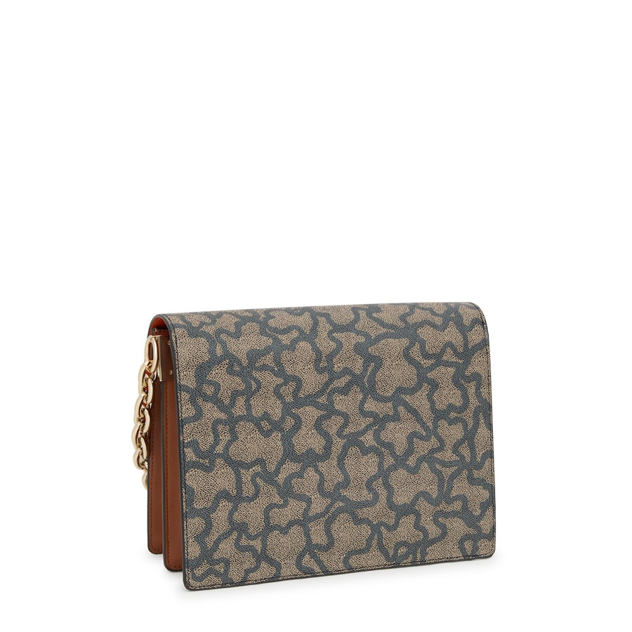 borsa a tracolla media audree chain nera e beige kaos icon