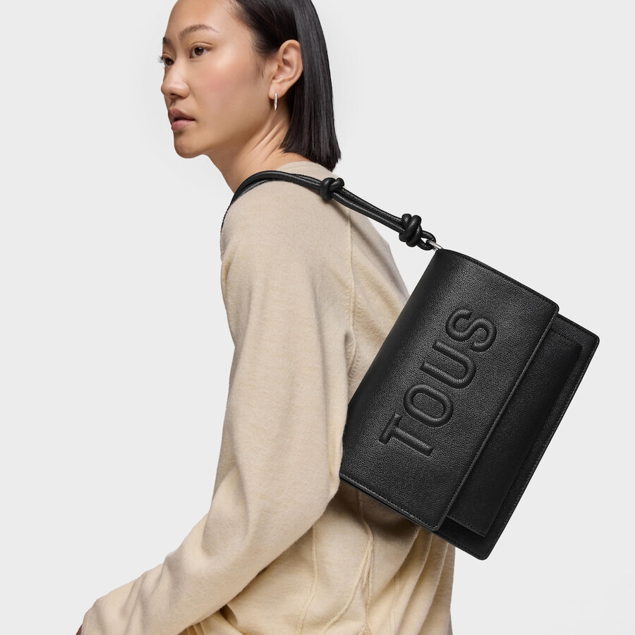 borsa a tracolla media nera tous la rue new audree