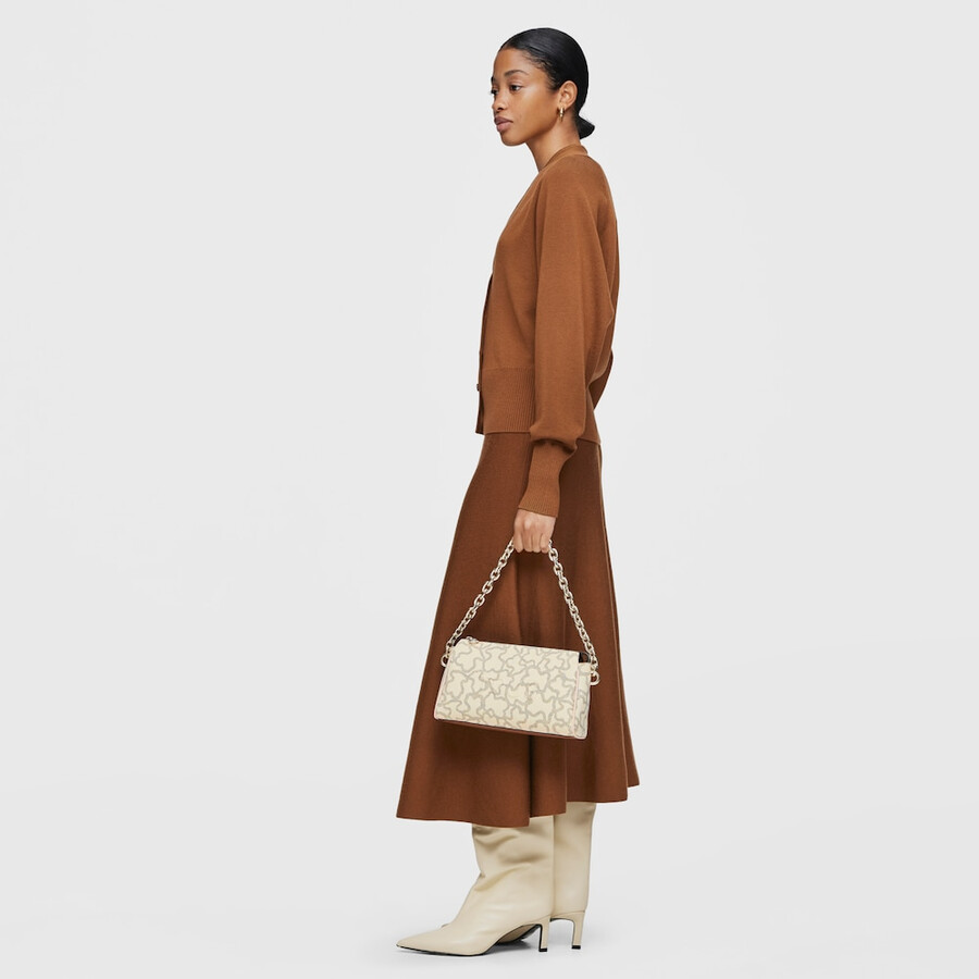 borsa a tracolla beige kaos icon