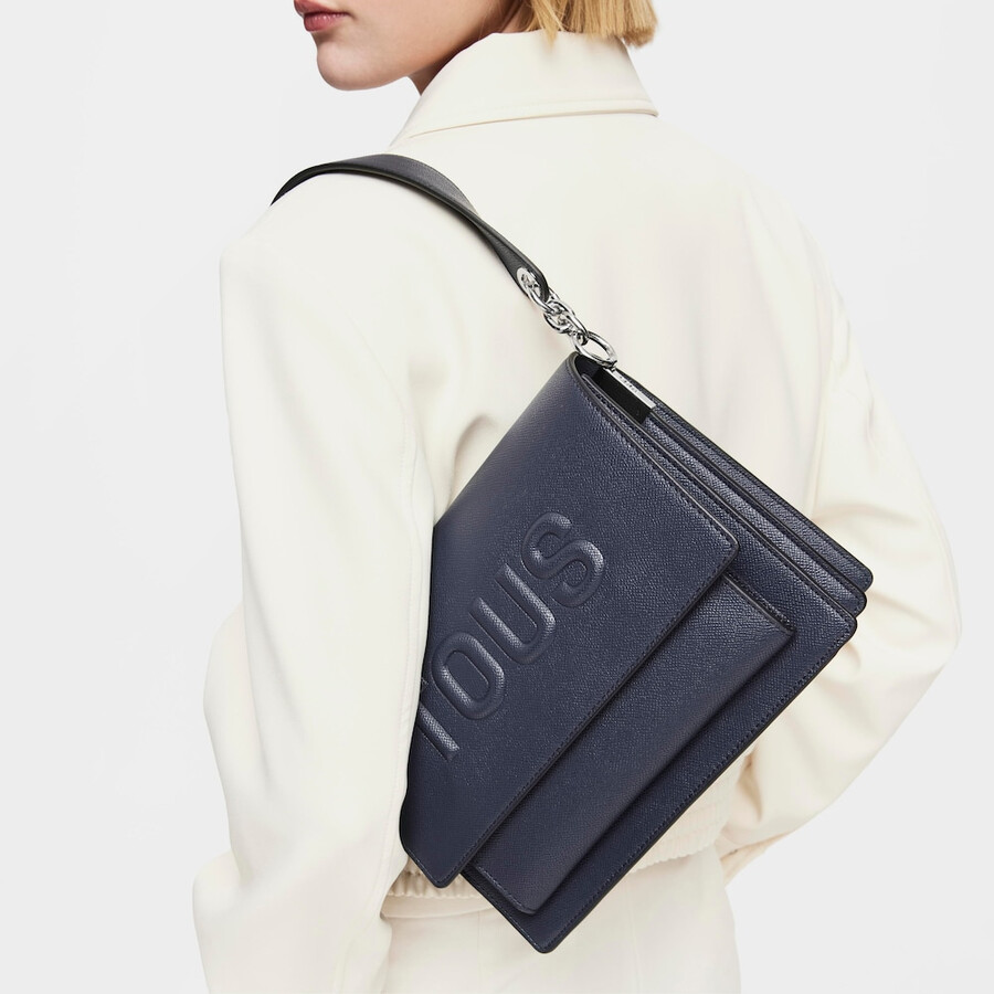 borsa a tracolla audree blu navy media tous brenda