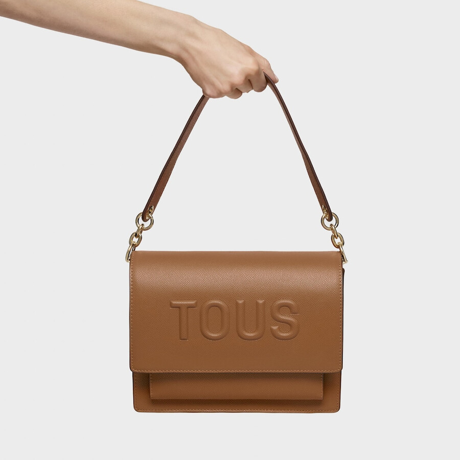 borsa a tracolla media audree color cammello tous brenda