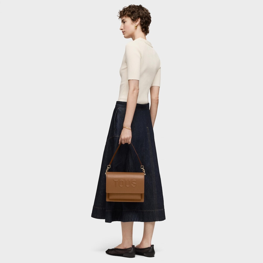 borsa a tracolla media audree color cammello tous brenda