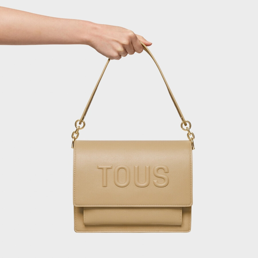 borsa a tracolla media audree color sabbia tous brenda