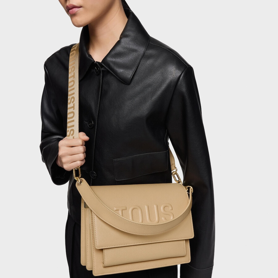 borsa a tracolla media audree color sabbia tous brenda