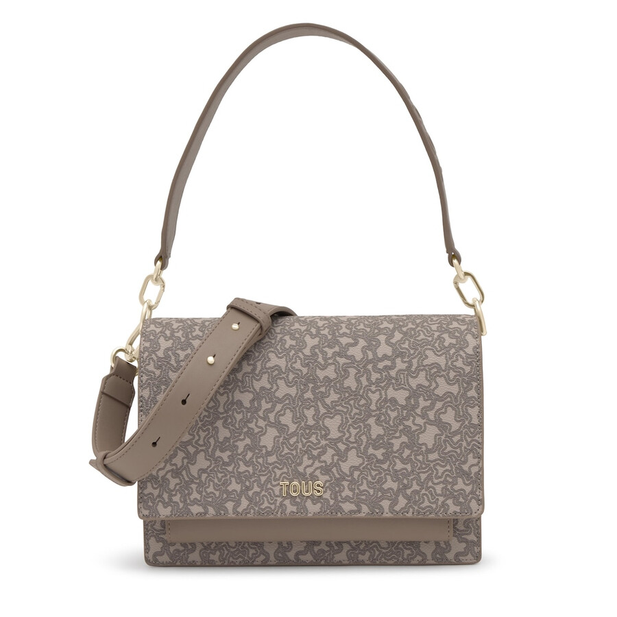 borsa a tracolla media color tortora audree kaos mini lines