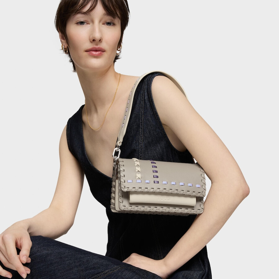 piccola borsa a tracolla beige audree pasadas