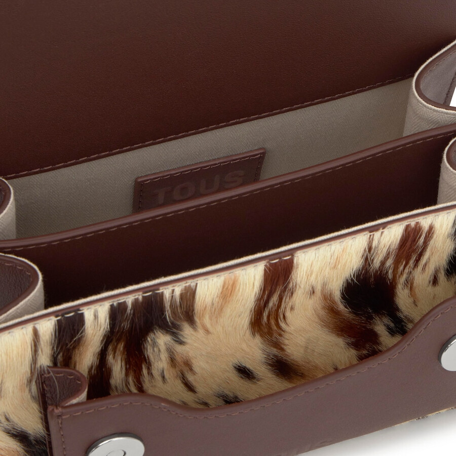 piccola borsa a tracolla marrone audree wild