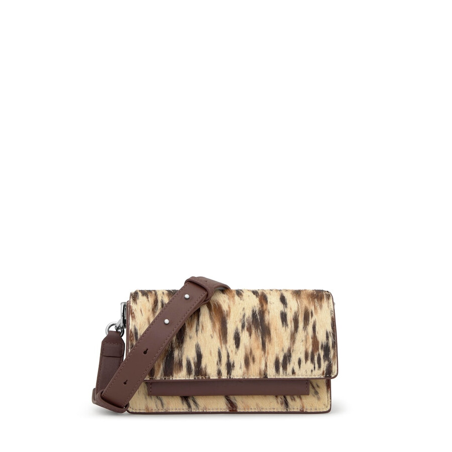 piccola borsa a tracolla marrone audree wild