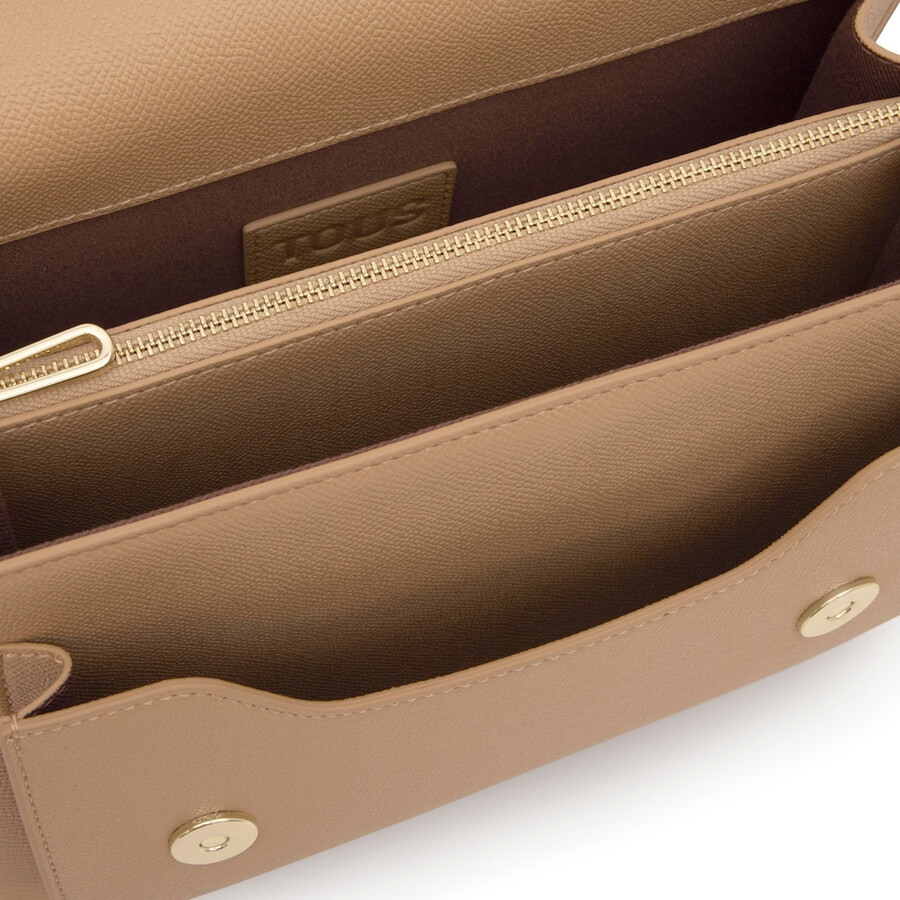 borsa a tracolla media color sabbia tous audree pockets