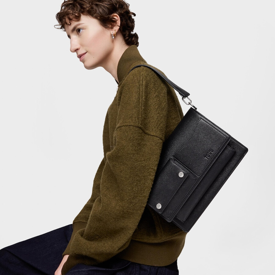 borsa a tracolla media nera tous audree pockets