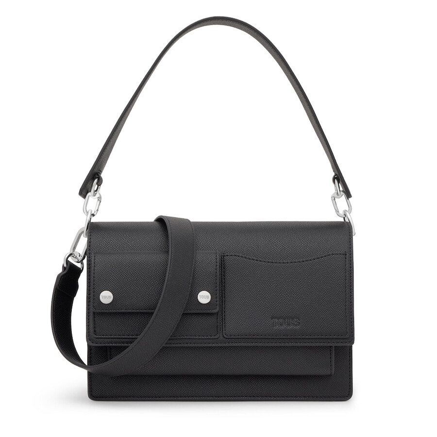 borsa a tracolla media nera tous audree pockets