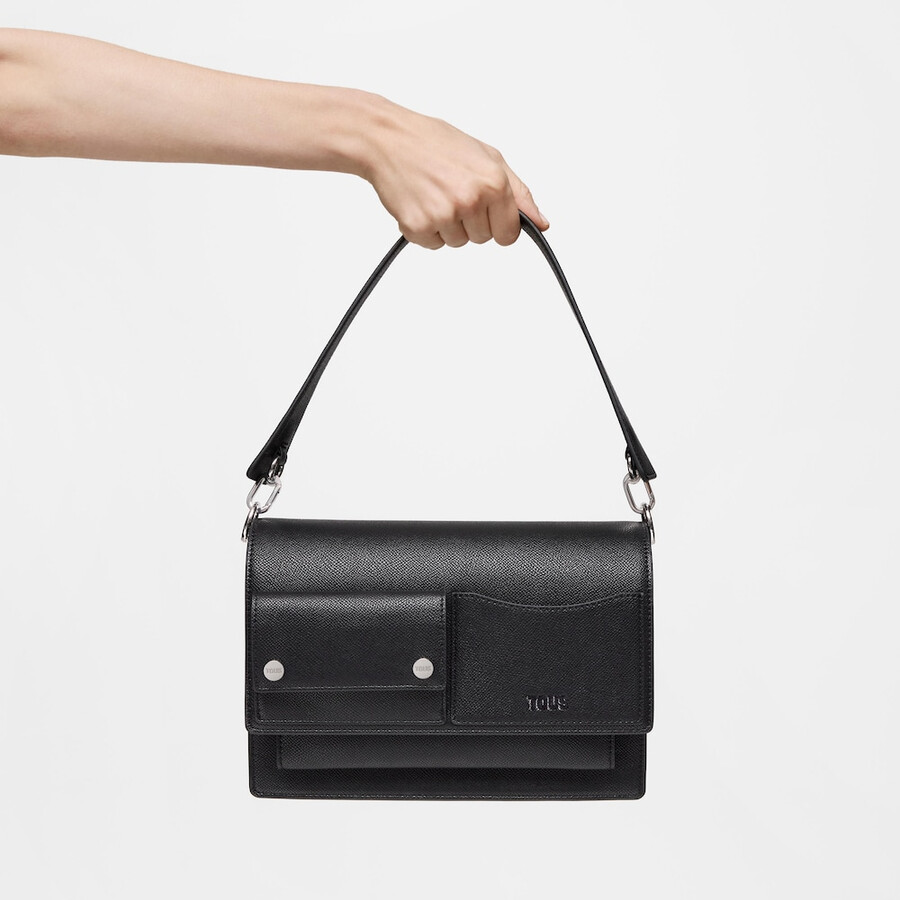 borsa a tracolla media nera tous audree pockets