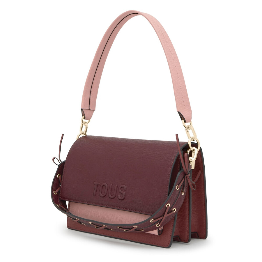 borsa a tracolla media bordeaux tous audree saffiano