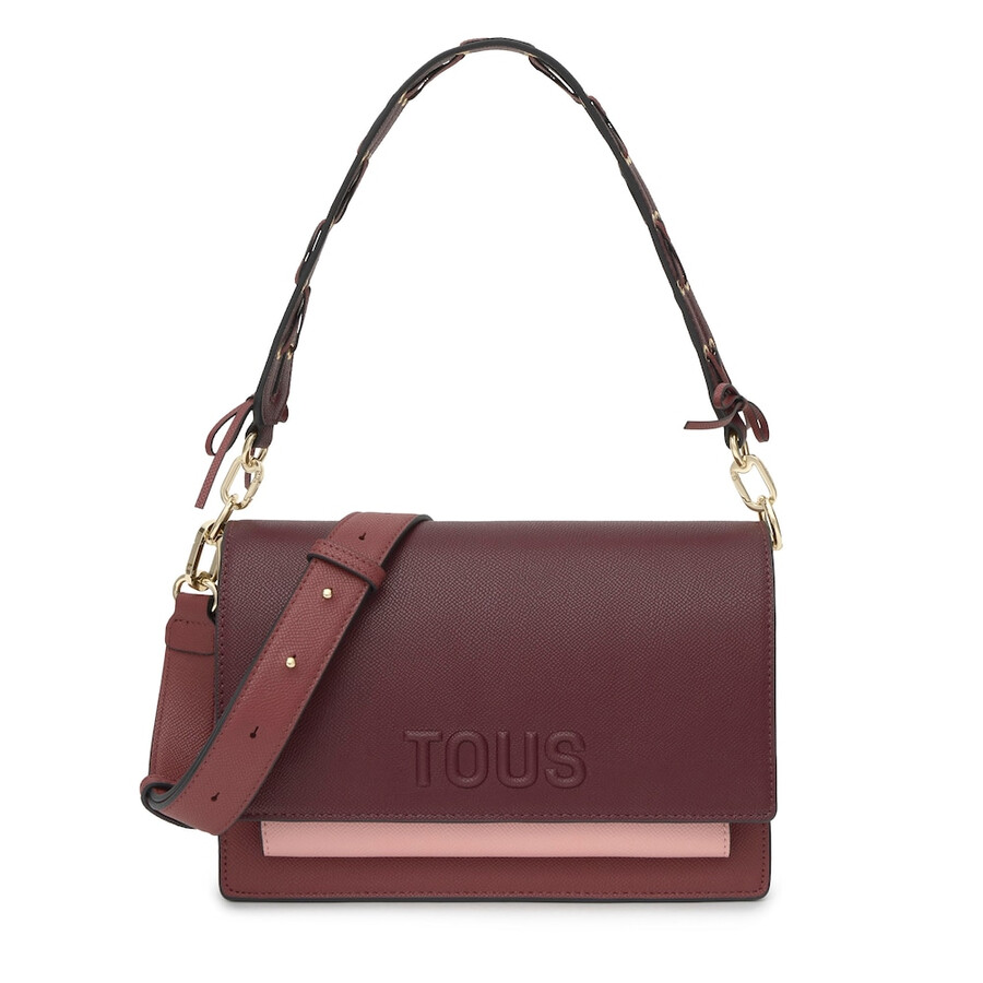 borsa a tracolla media bordeaux tous audree saffiano