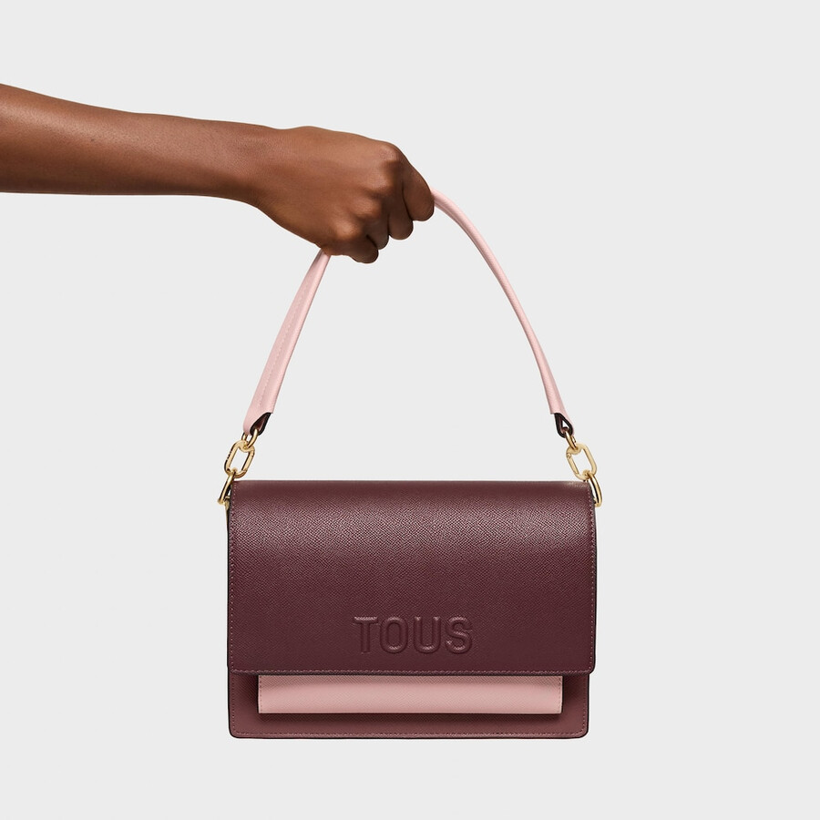 borsa a tracolla media bordeaux tous audree saffiano