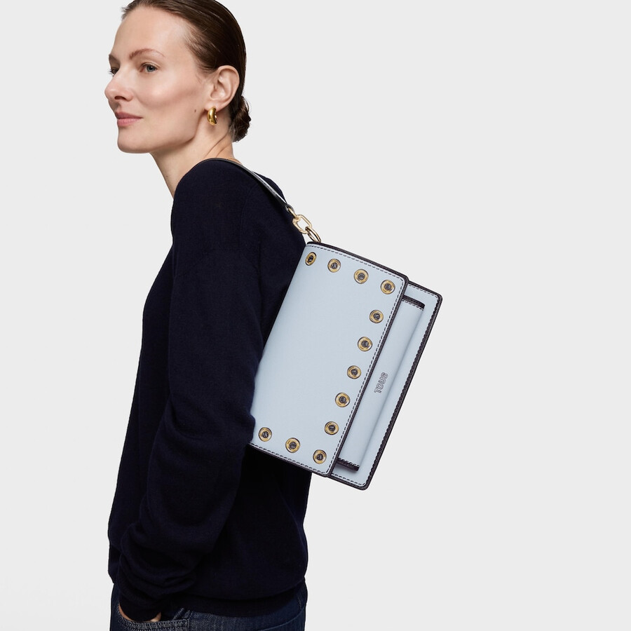 borsa a tracolla media blu grigiastro tous audree trampantojo