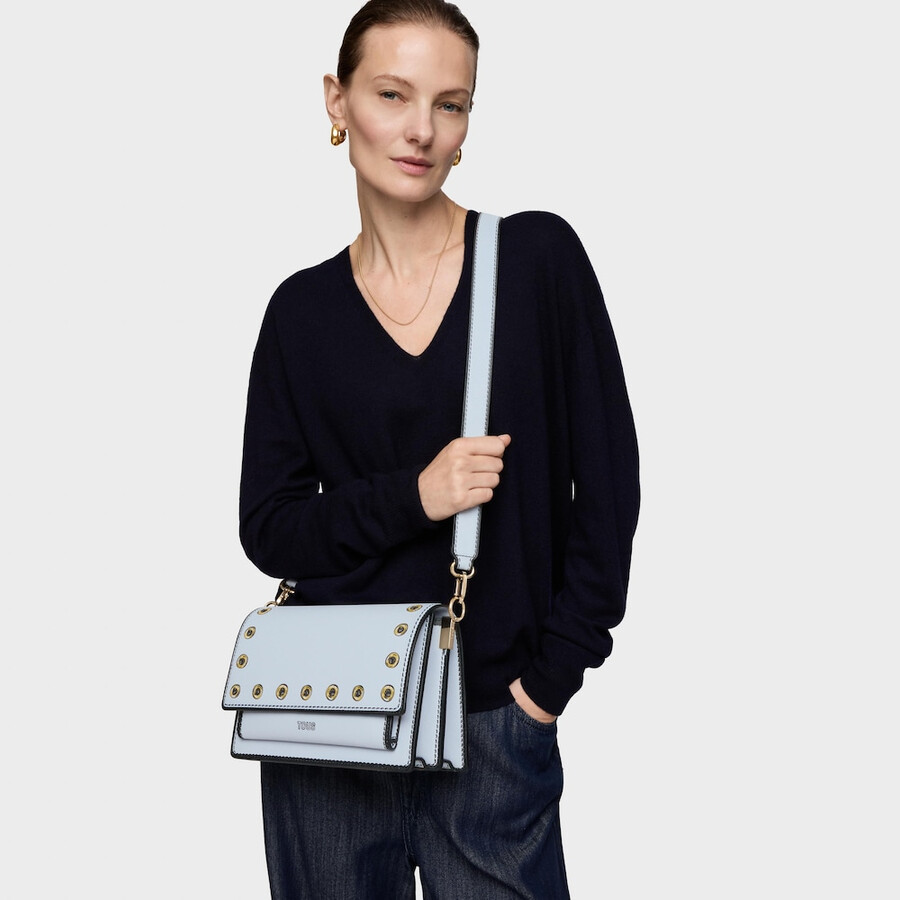 borsa a tracolla media blu grigiastro tous audree trampantojo