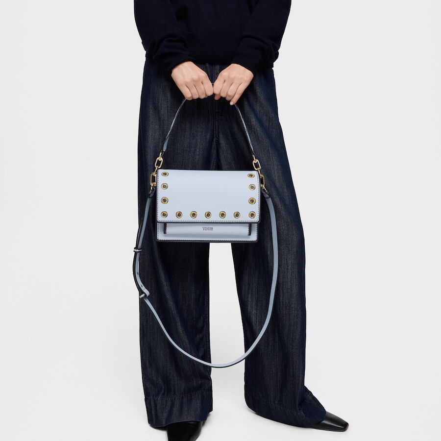 borsa a tracolla media blu grigiastro tous audree trampantojo