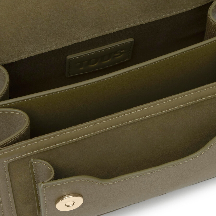 piccola borsa a tracolla verde oliva tous audree strass
