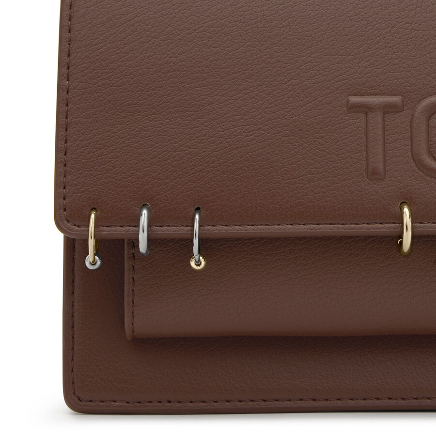 borsa a tracolla marrone media tous orecchini audrey