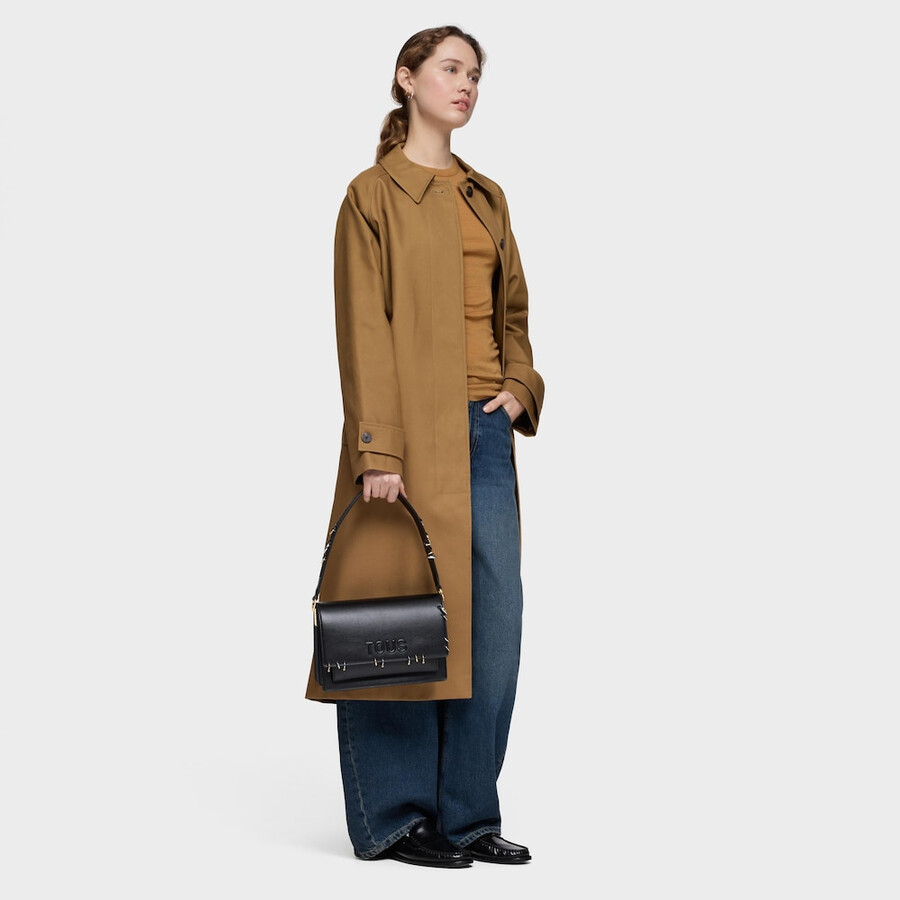 borsa a tracolla nera media tous audrey earrings