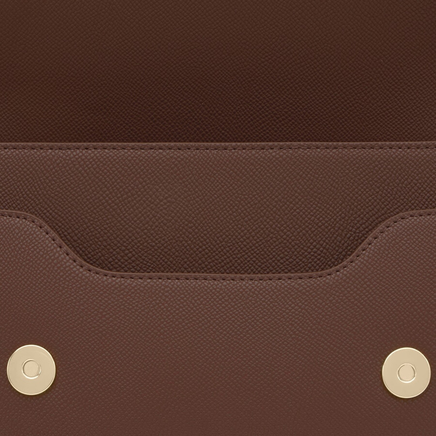borsa a tracolla marrone media tous audree studs