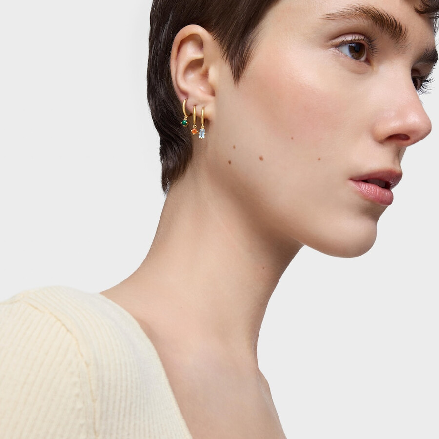 set di orecchini tous good vibes in argento vermeil con pietre preziose