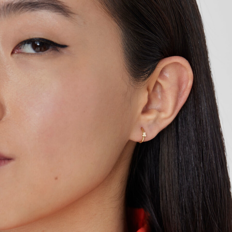 piercing allorecchio a forma di orso tous basics in oro