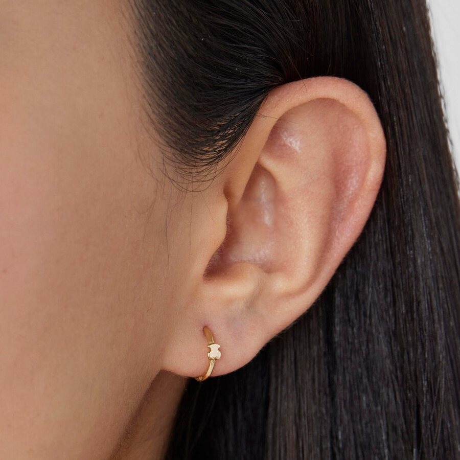 piercing allorecchio a forma di orso tous basics in oro