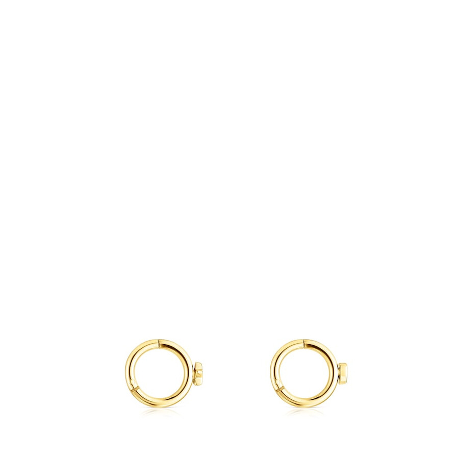 piercing allorecchio tous basics in acciaio ip color oro