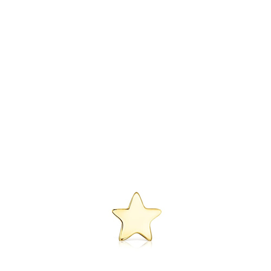 piercing allorecchio a forma di stella tous basics in oro