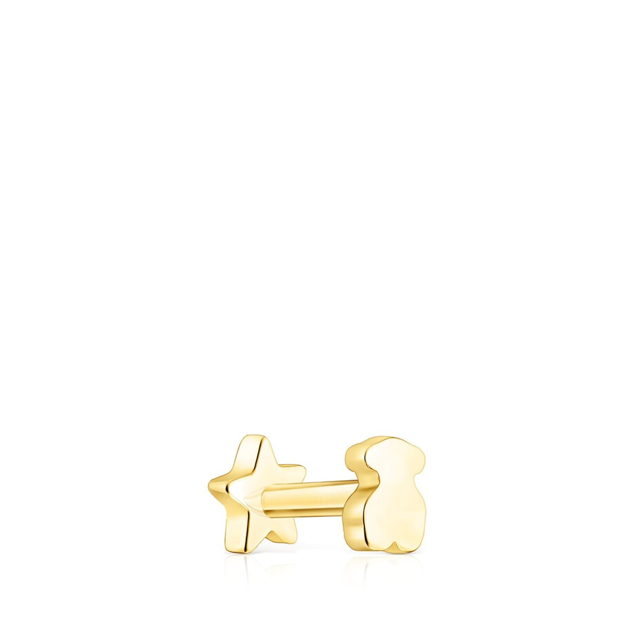 piercing allorecchio a forma di stella tous basics in oro
