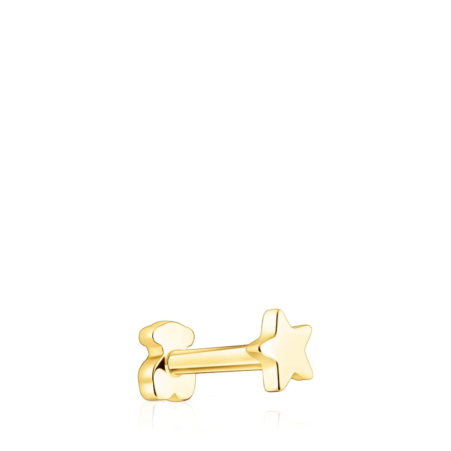 piercing allorecchio a forma di stella tous basics in oro