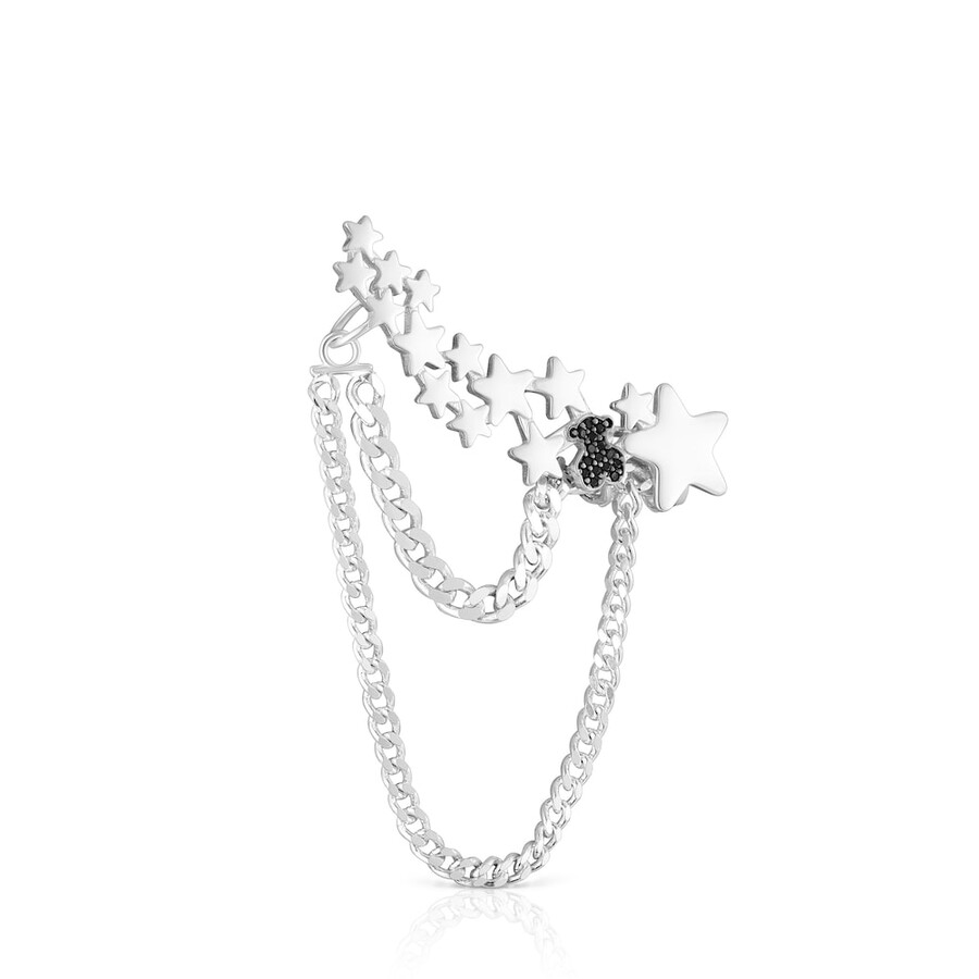 silver magic nature climber earcuff con spinelli