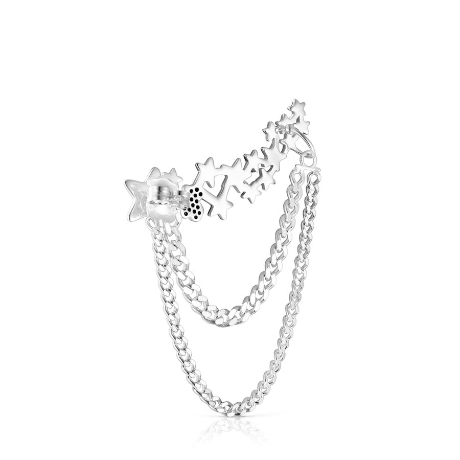 silver magic nature climber earcuff con spinelli