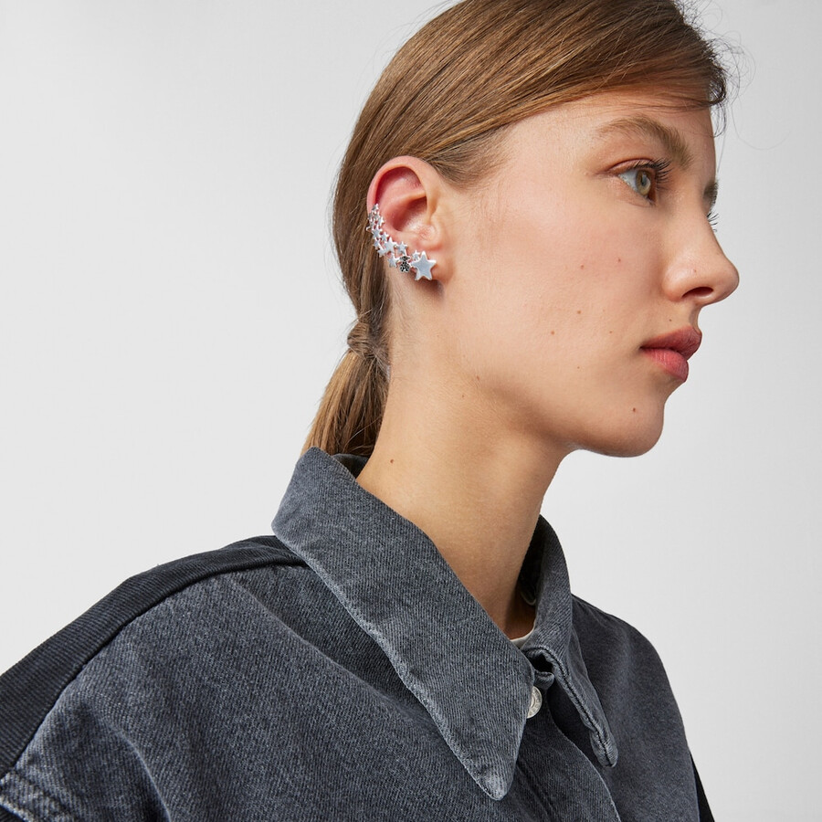 silver magic nature climber earcuff con spinelli