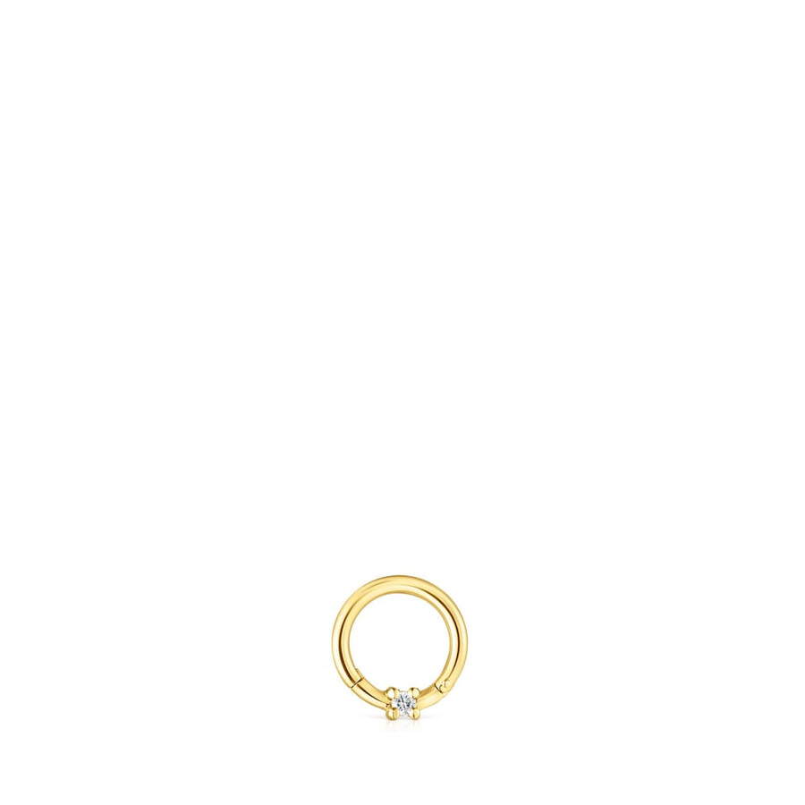 piercing allorecchio tous basics in oro con diamante