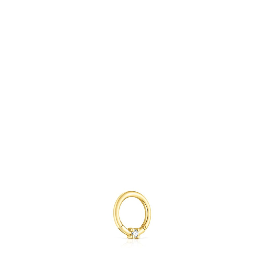 piercing allorecchio tous basics in oro con diamante