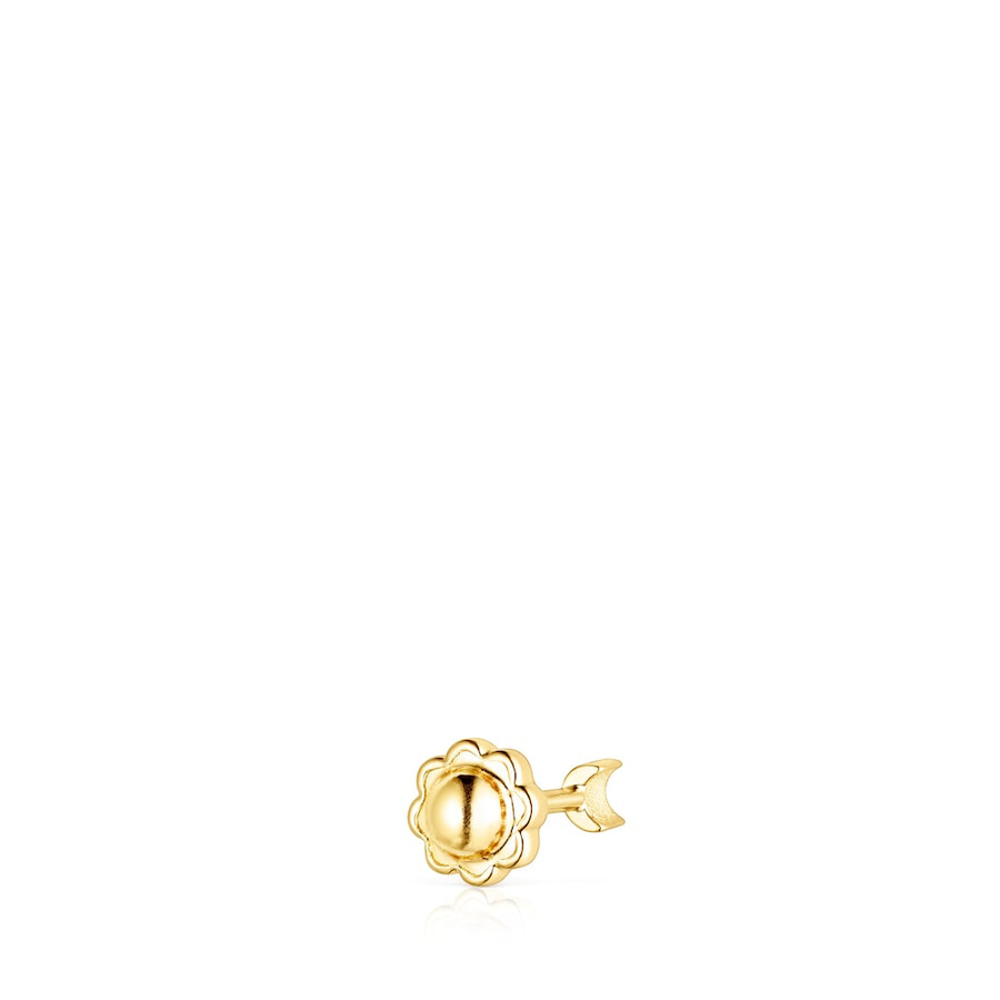 piercing tous in oro piercing allorecchio con luna