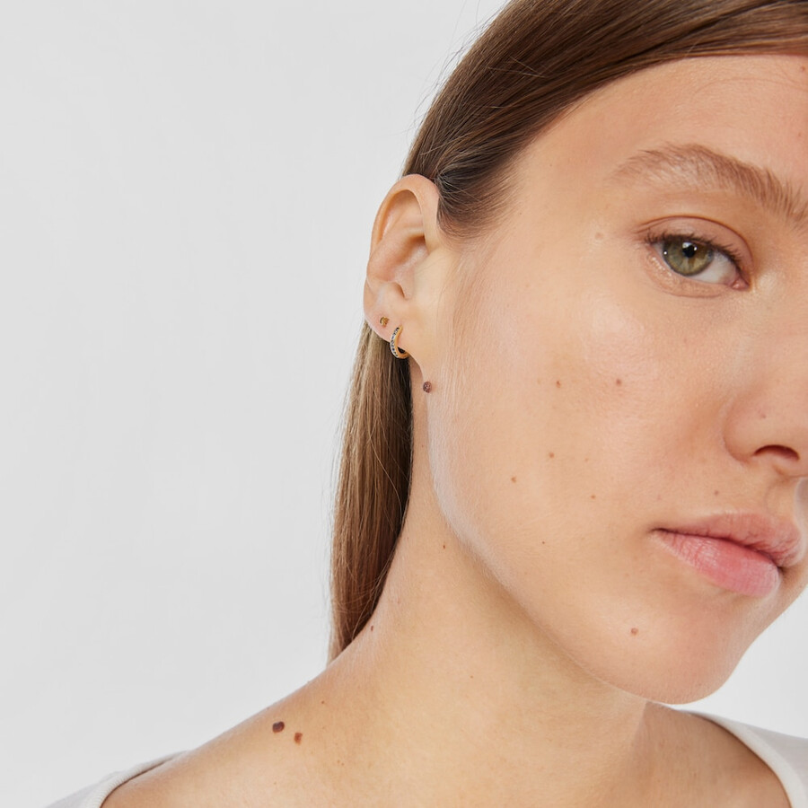 piercing tous in oro piercing allorecchio con luna