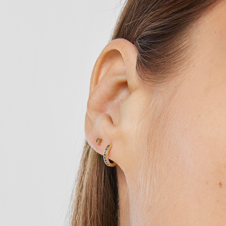 piercing tous in oro piercing allorecchio con luna