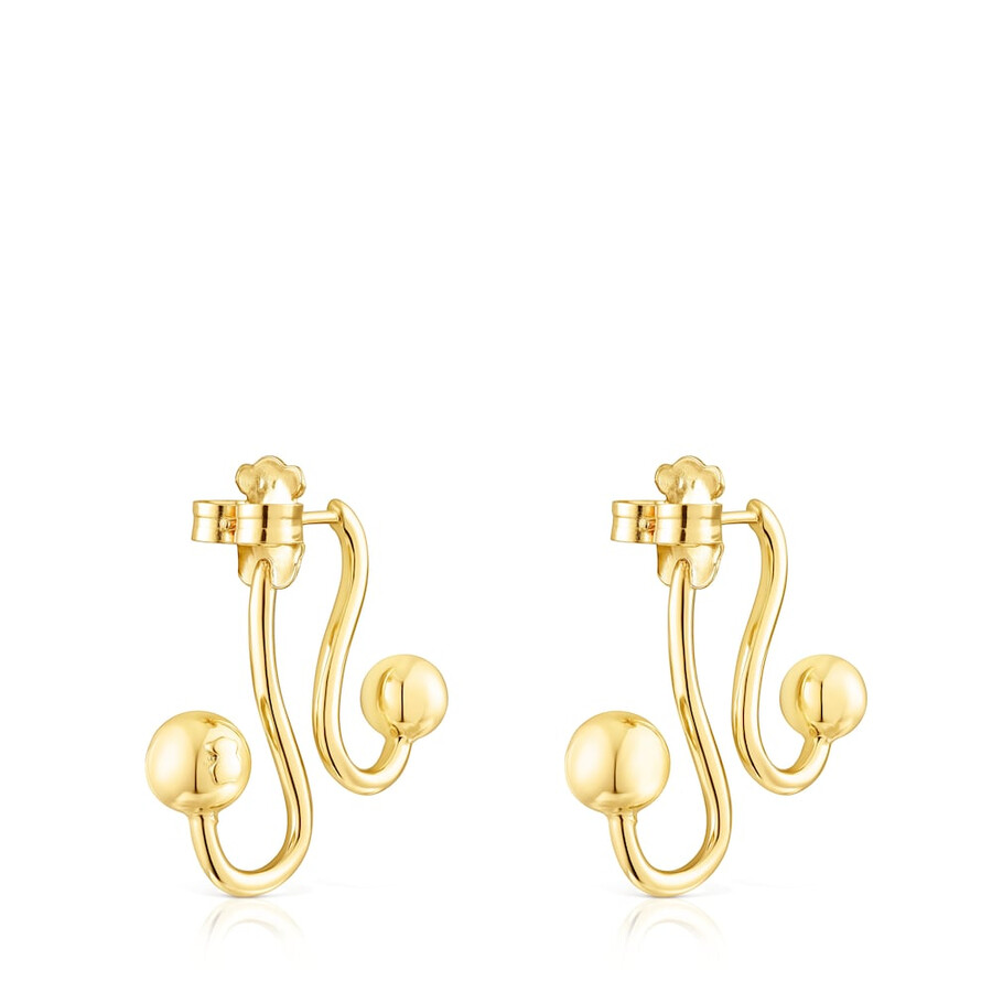 orecchini paffuti in argento vermeil