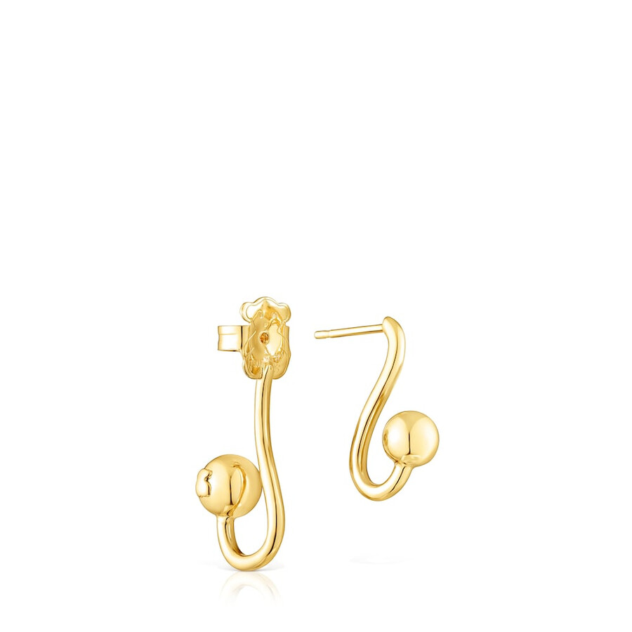 orecchini paffuti in argento vermeil