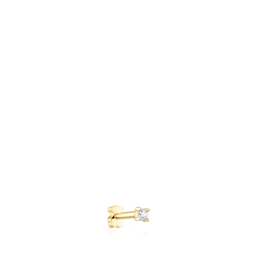 piercing allorecchio in oro con diamanti les classiques