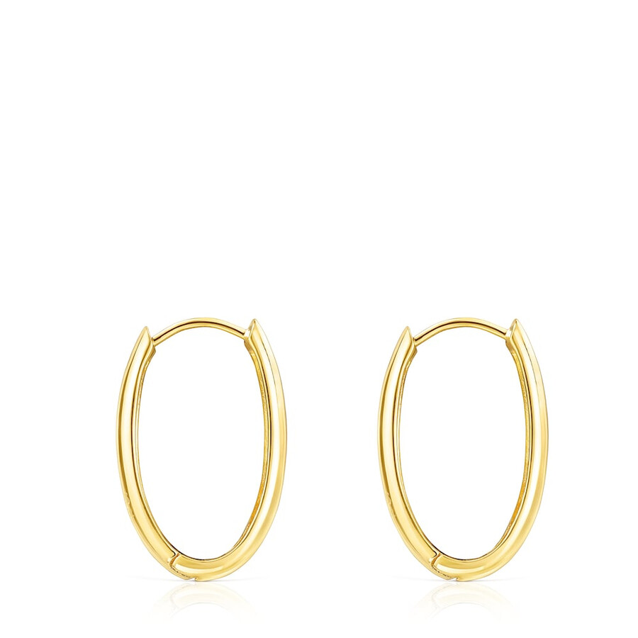 orecchini tous basics ovali in argento vermeil