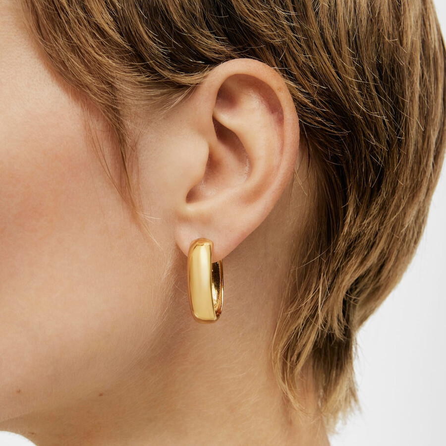 orecchini tous basics ovali in argento vermeil