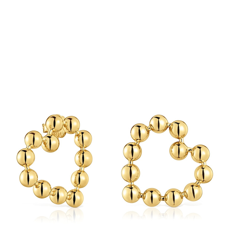 orecchini a cuore corti con placcatura in oro 18kt su argento sugar party
