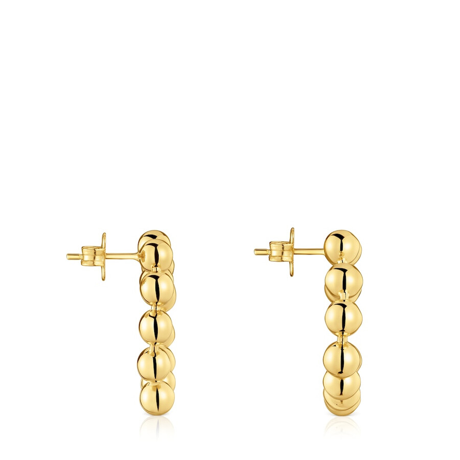 orecchini a cuore corti con placcatura in oro 18kt su argento sugar party